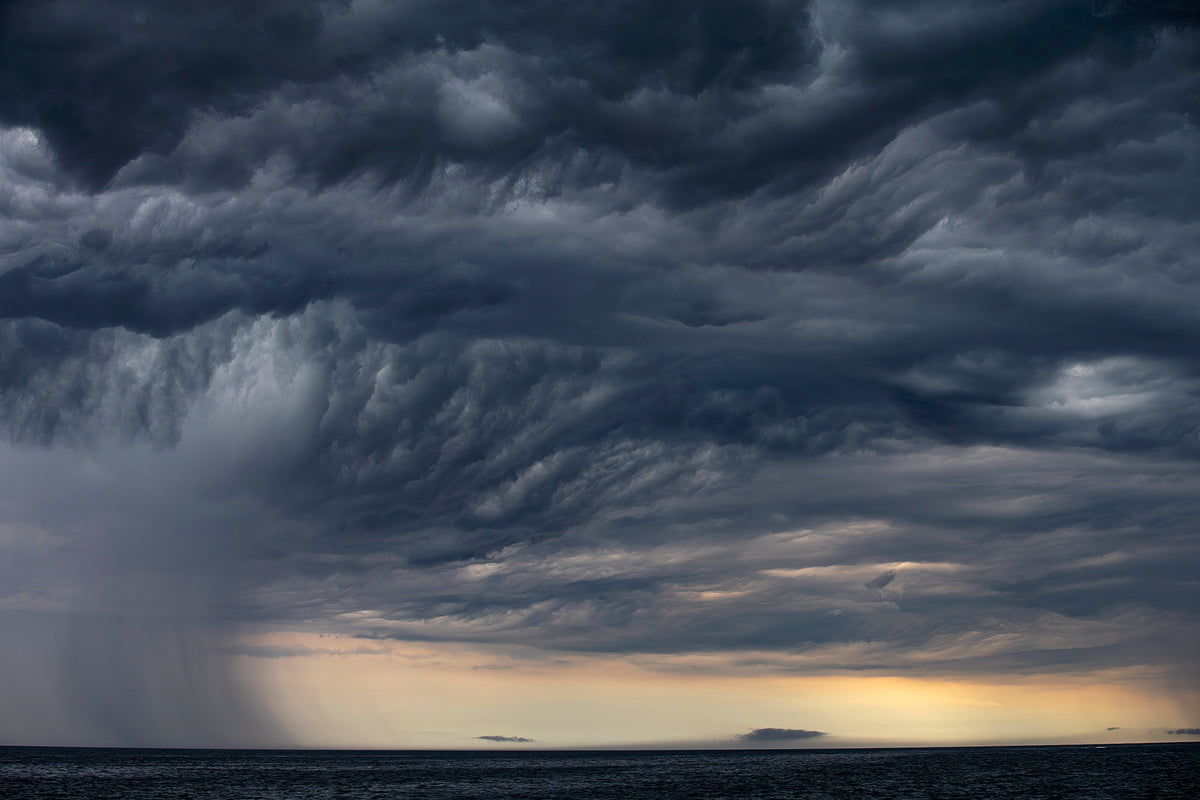 Storm Warning: a storm building over the sea off Coll and Tiree, Scottish Hebrides
